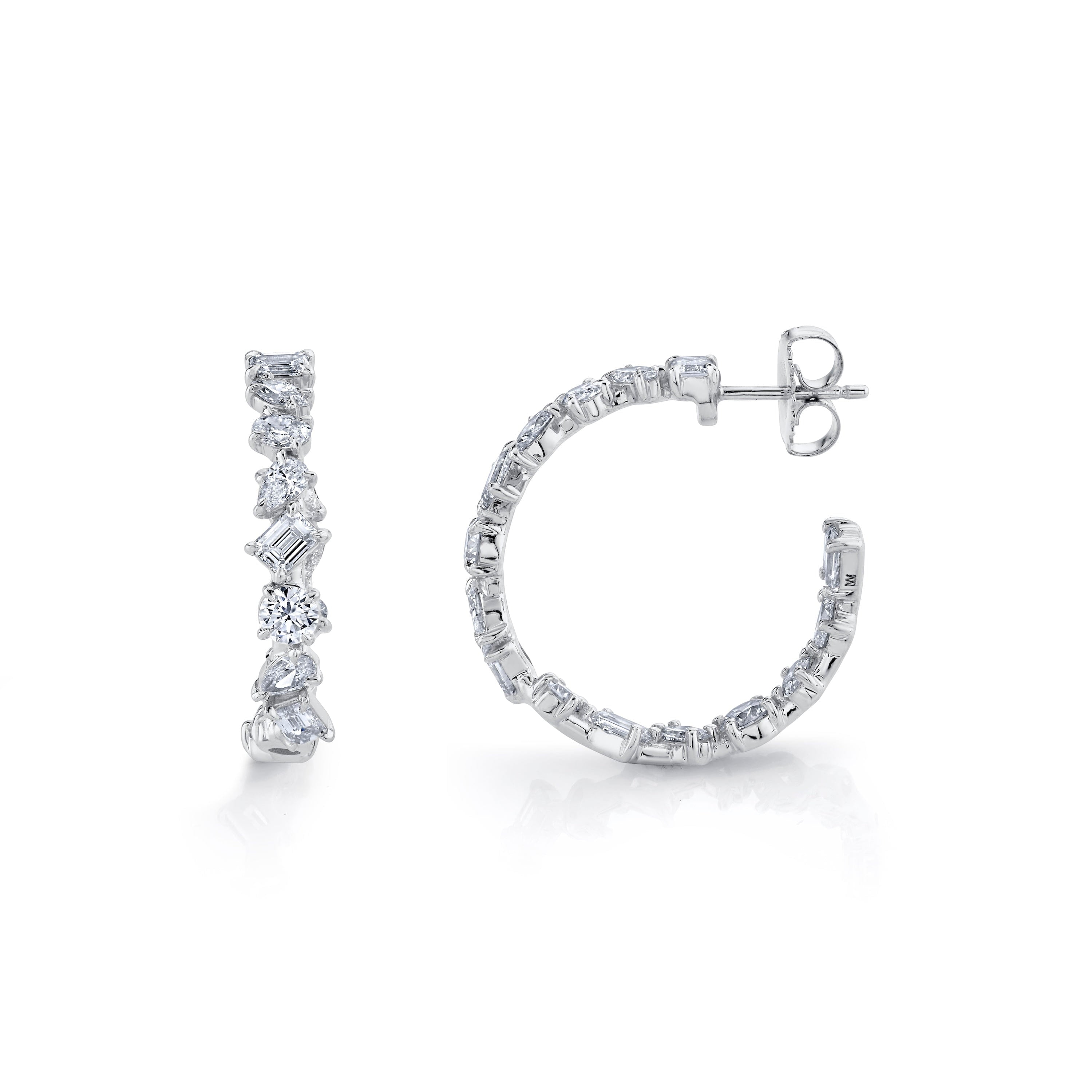 MICHAEL M Fashion Earrings Montage Petite Hoop Earrings