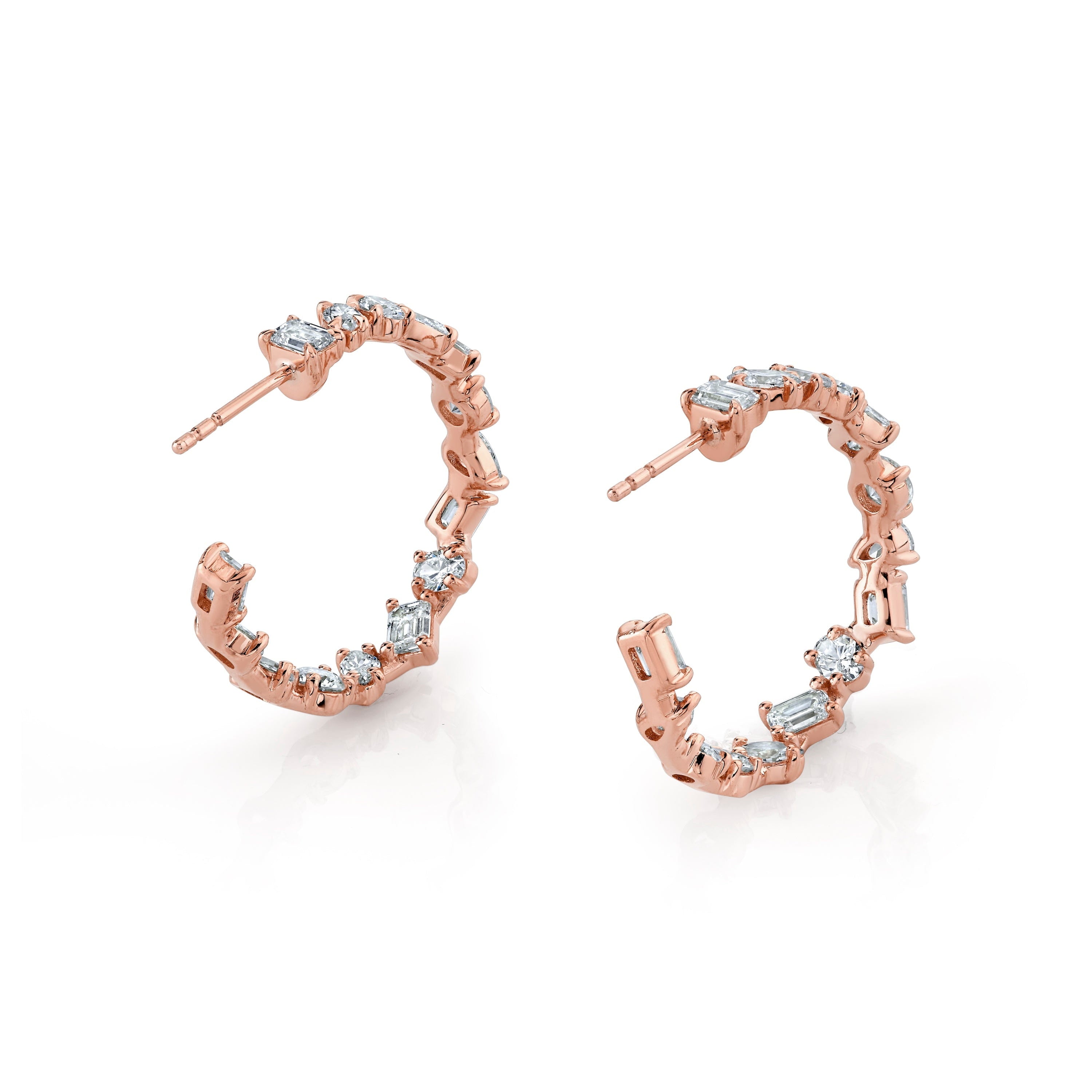 MICHAEL M Fashion Earrings Montage Petite Hoop Earrings