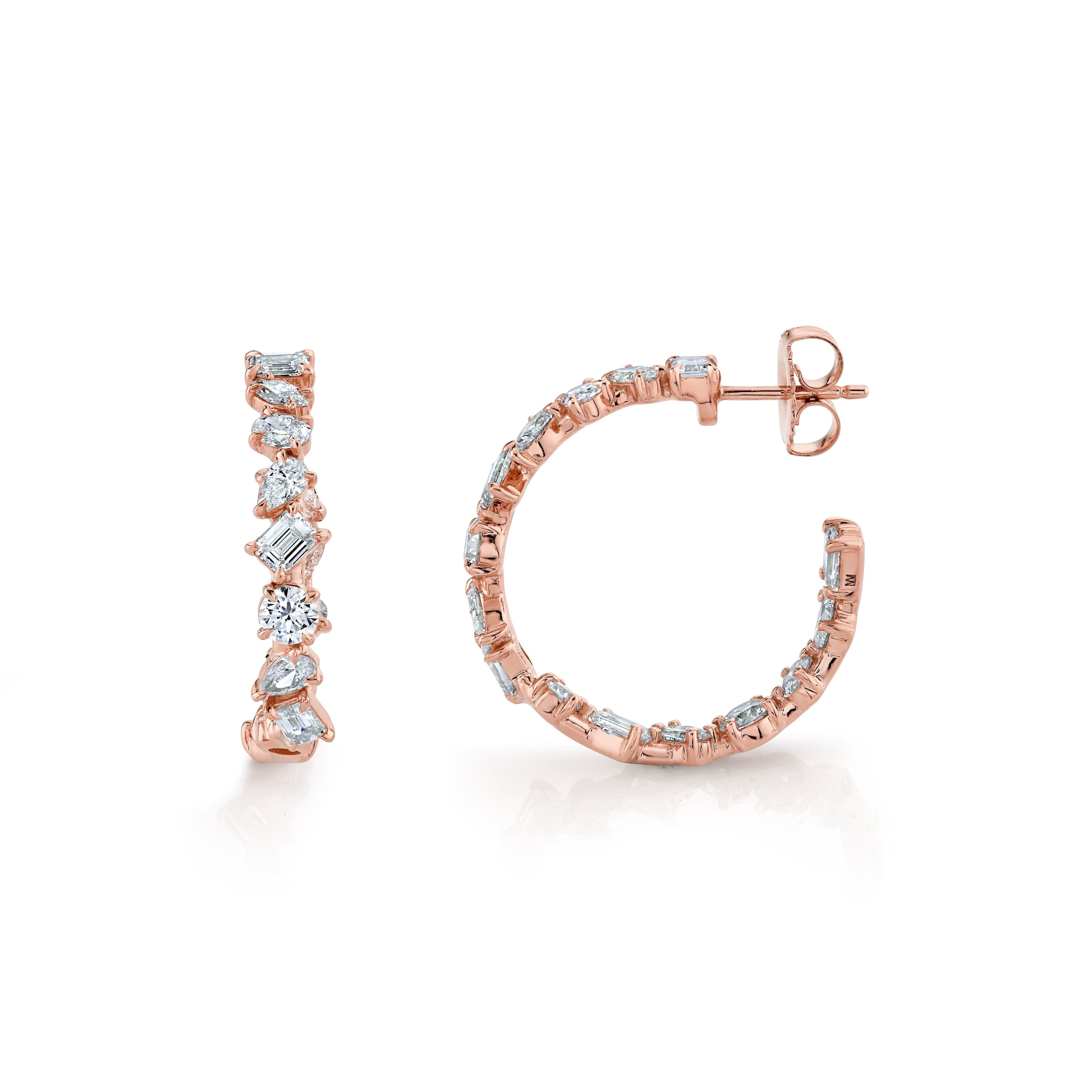 MICHAEL M Fashion Earrings Montage Petite Hoop Earrings