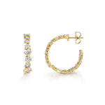 MICHAEL M Fashion Earrings Montage Petite Hoop Earrings