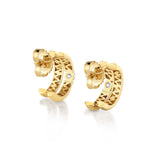 MICHAEL M Fashion Earrings Orb Split Pavé Hoop Earrings