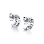 MICHAEL M Fashion Earrings Orb Split Pavé Hoop Earrings