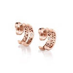 MICHAEL M Fashion Earrings Orb Split Pavé Hoop Earrings
