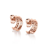 MICHAEL M Fashion Earrings Orb Split Pavé Hoop Earrings