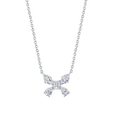 MICHAEL M Fashion Necklaces 14K White Gold Montage Butterfly Pendant