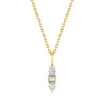 MICHAEL M Fashion Necklaces 14K Yellow Gold Montage 3 Drop Pendant Necklace P411