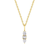 MICHAEL M Fashion Necklaces 14K Yellow Gold Montage 3 Drop Pendant Necklace P411