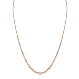MICHAEL M Fashion Necklaces 18K Rose Gold Montage Adjustable Tennis Necklace CN350