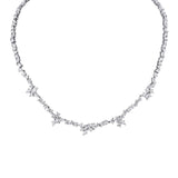 MICHAEL M Fashion Necklaces 18K White Gold Montage Eternity Tennis Necklace