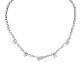 MICHAEL M Fashion Necklaces 18K White Gold Montage Eternity Tennis Necklace CN358