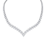 MICHAEL M Fashion Necklaces 18K White Gold Montage Marquise Necklace CN370