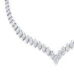 MICHAEL M Fashion Necklaces 18K White Gold Montage Marquise Necklace CN370