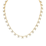 MICHAEL M Fashion Necklaces 18K Yellow Gold Montage Butterfly Tennis Necklace CN361S