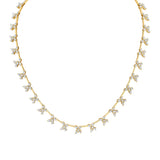 MICHAEL M Fashion Necklaces 18K Yellow Gold Montage Butterfly Tennis Necklace CN361S