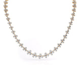 MICHAEL M Fashion Necklaces 18K Yellow Gold Montage Cluster Riviera Necklace CN403