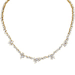 MICHAEL M Fashion Necklaces 18K Yellow Gold Montage Eternity Tennis Necklace