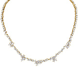 MICHAEL M Fashion Necklaces 18K Yellow Gold Montage Eternity Tennis Necklace