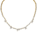 MICHAEL M Fashion Necklaces 18K Yellow Gold Montage Eternity Tennis Necklace