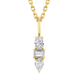 MICHAEL M Fashion Necklaces Montage 3 Drop Pendant Necklace