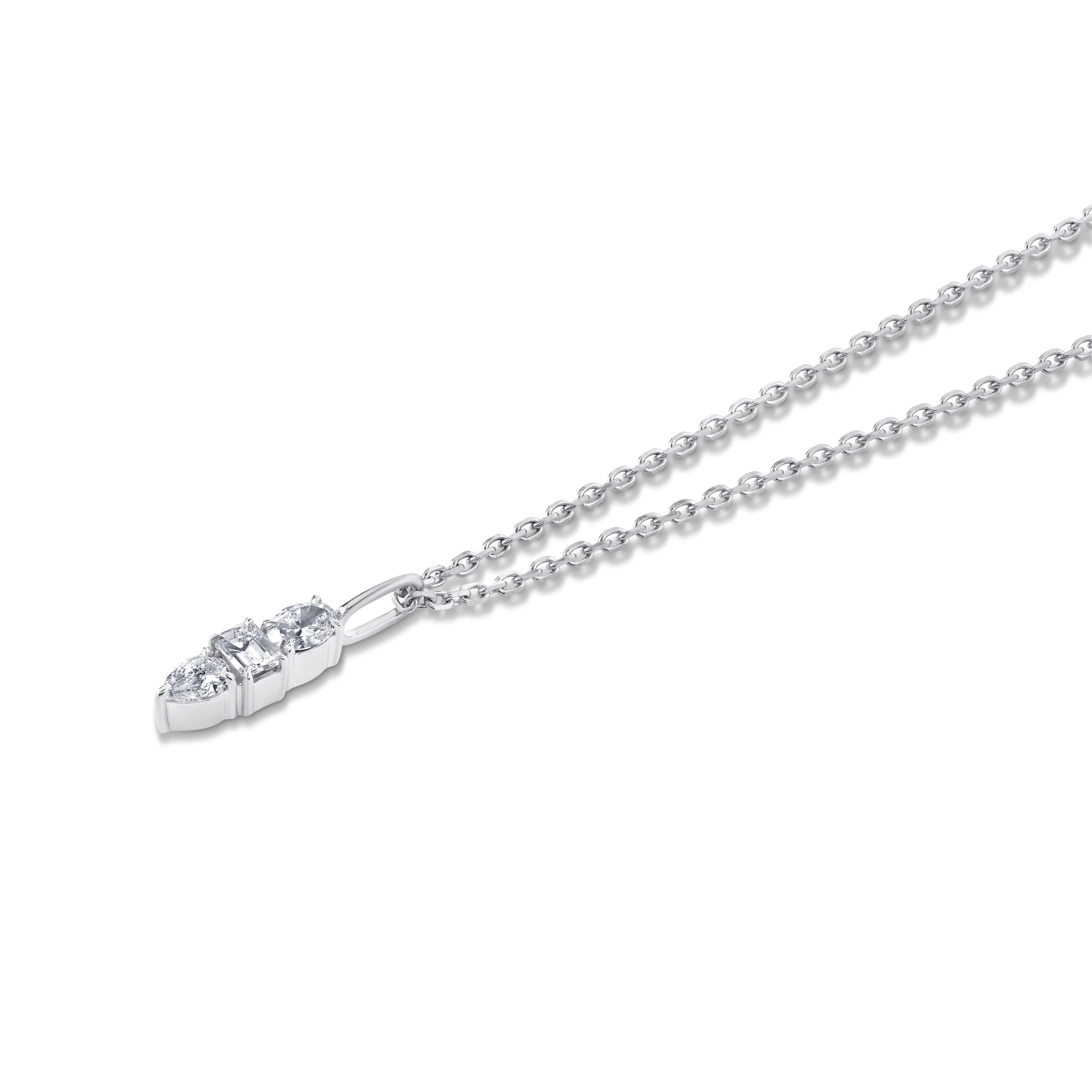 MICHAEL M Fashion Necklaces Montage 3 Drop Pendant Necklace