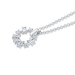 MICHAEL M Fashion Necklaces Montage Baguette and Princess Cut Ring Pendant