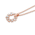 MICHAEL M Fashion Necklaces Montage Baguette and Princess Cut Ring Pendant