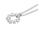 MICHAEL M Fashion Necklaces Montage Baguette and Princess Cut Ring Pendant