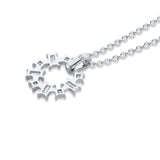 MICHAEL M Fashion Necklaces Montage Baguette and Princess Cut Ring Pendant