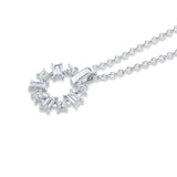 MICHAEL M Fashion Necklaces Montage Baguette and Princess Cut Ring Pendant