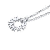 MICHAEL M Fashion Necklaces Montage Baguette and Princess Cut Ring Pendant
