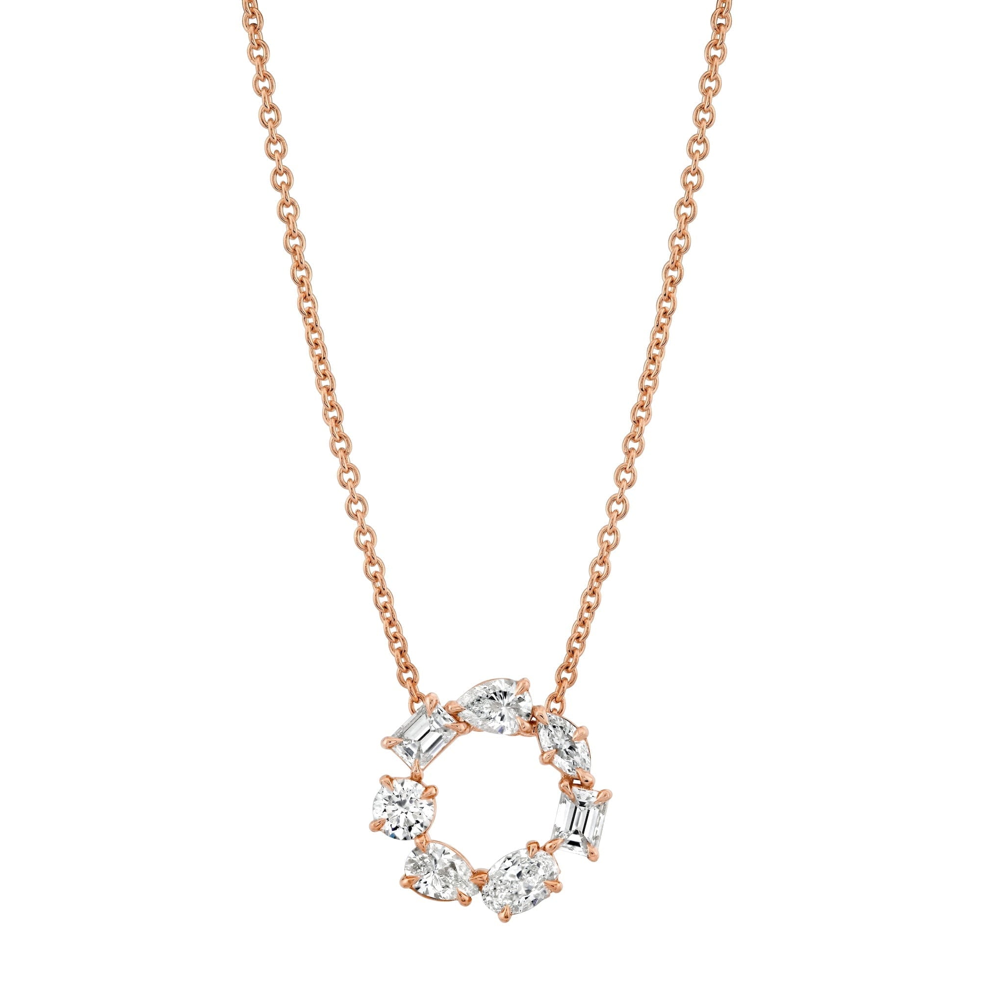 MICHAEL M Fashion Necklaces Montage Circle Necklace
