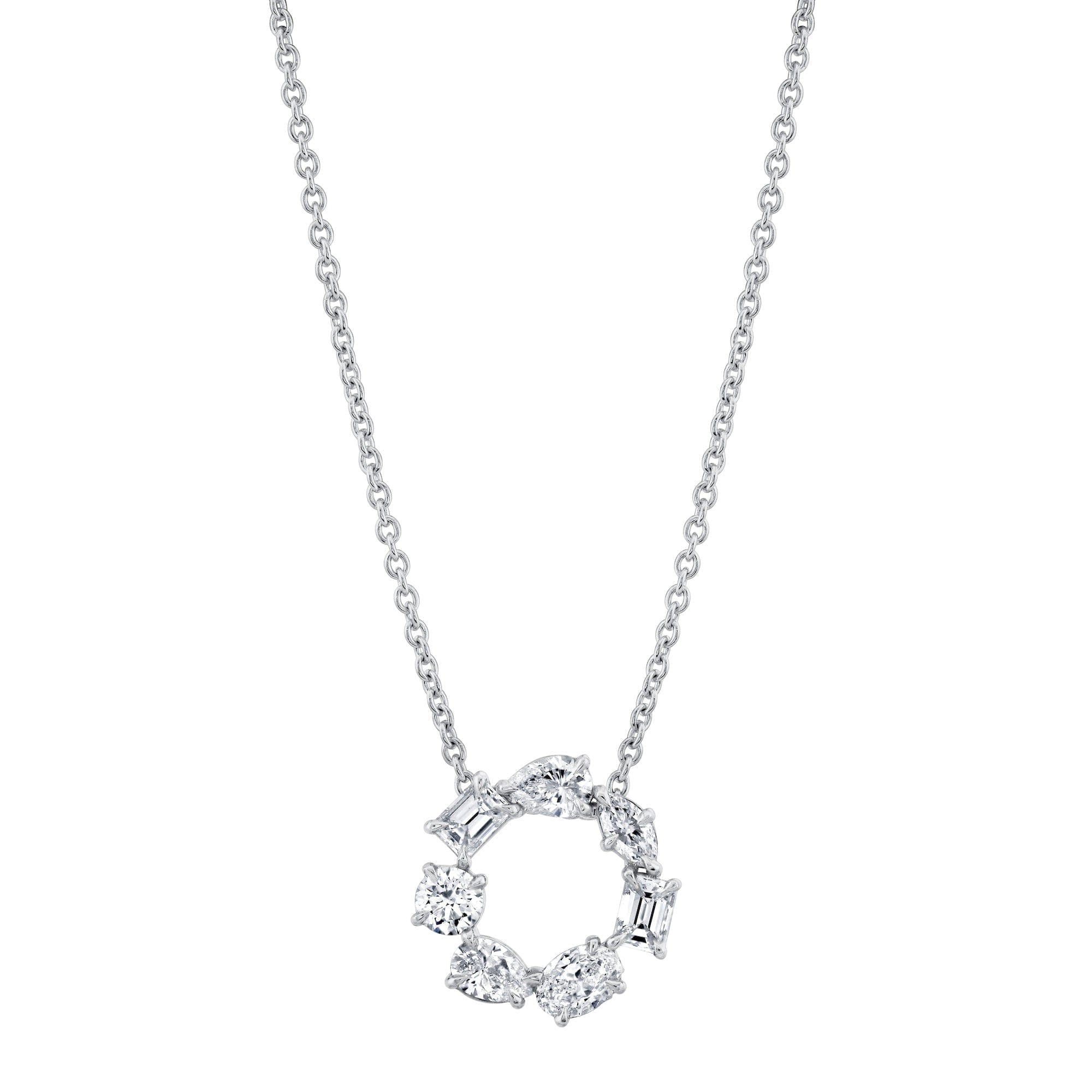 MICHAEL M Fashion Necklaces Montage Circle Necklace