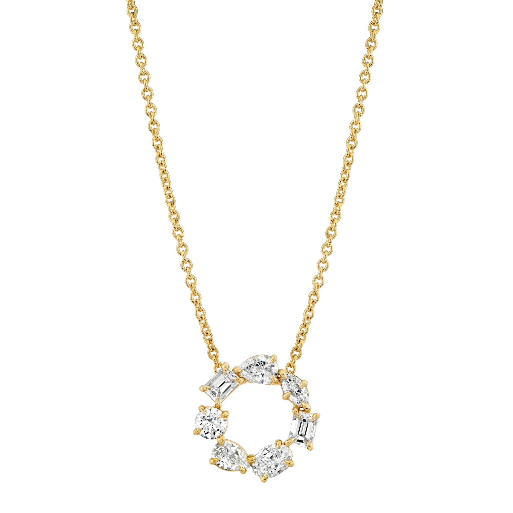 MICHAEL M Fashion Necklaces Montage Circle Necklace