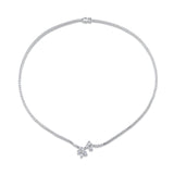 MICHAEL M Fashion Necklaces Montage Cluster Drop Tennis Necklace