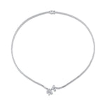 MICHAEL M Fashion Necklaces Montage Cluster Drop Tennis Necklace