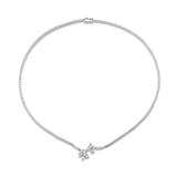 MICHAEL M Fashion Necklaces Montage Cluster Drop Tennis Necklace