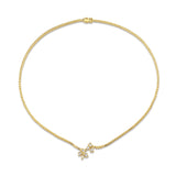 MICHAEL M Fashion Necklaces Montage Cluster Drop Tennis Necklace