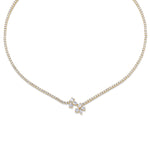 MICHAEL M Fashion Necklaces Montage Cluster Drop Tennis Necklace