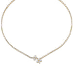 MICHAEL M Fashion Necklaces Montage Cluster Drop Tennis Necklace