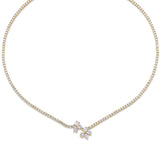 MICHAEL M Fashion Necklaces Montage Cluster Drop Tennis Necklace