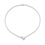 MICHAEL M Fashion Necklaces Montage Cluster Drop Tennis Necklace