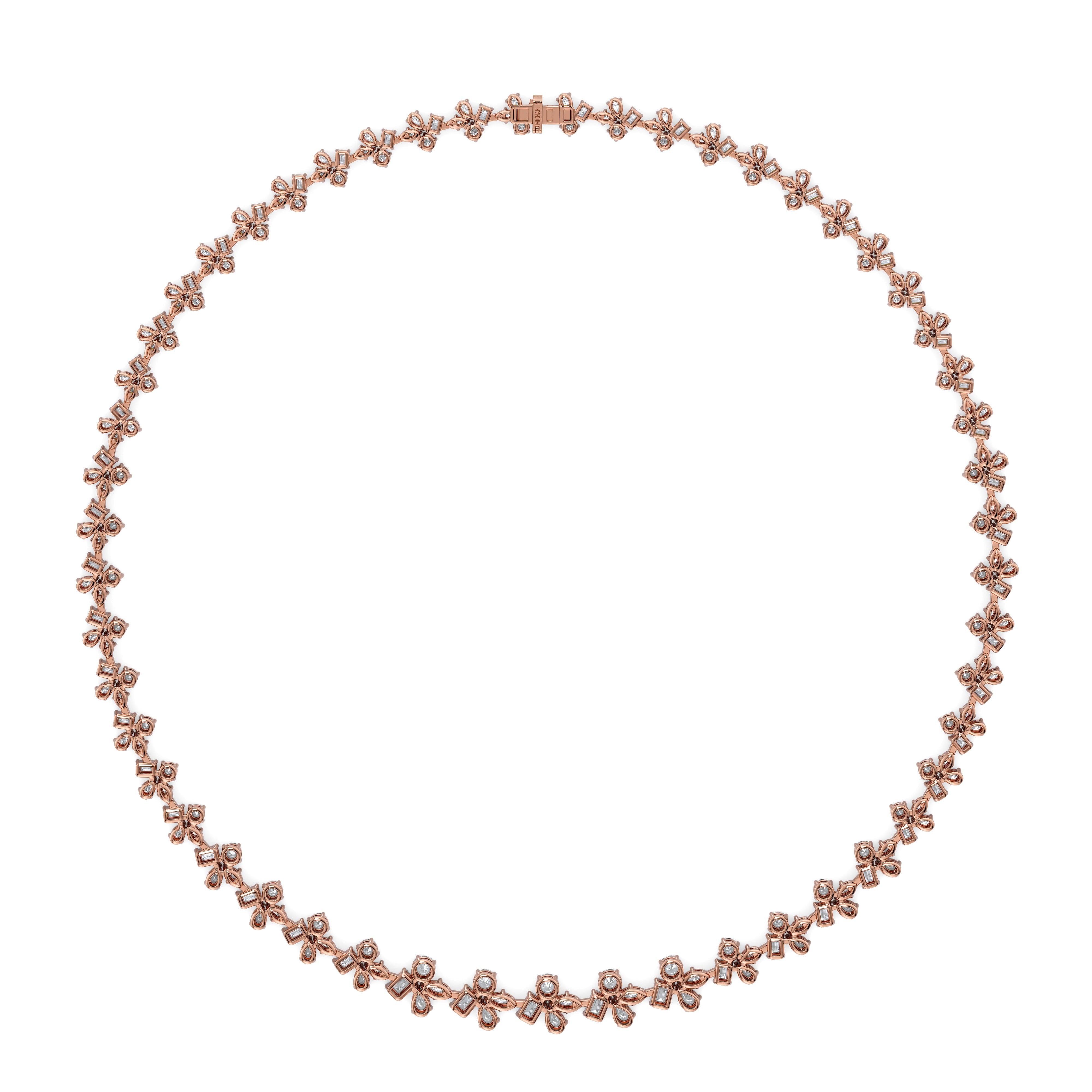 MICHAEL M Fashion Necklaces Montage Cluster Riviera Necklace