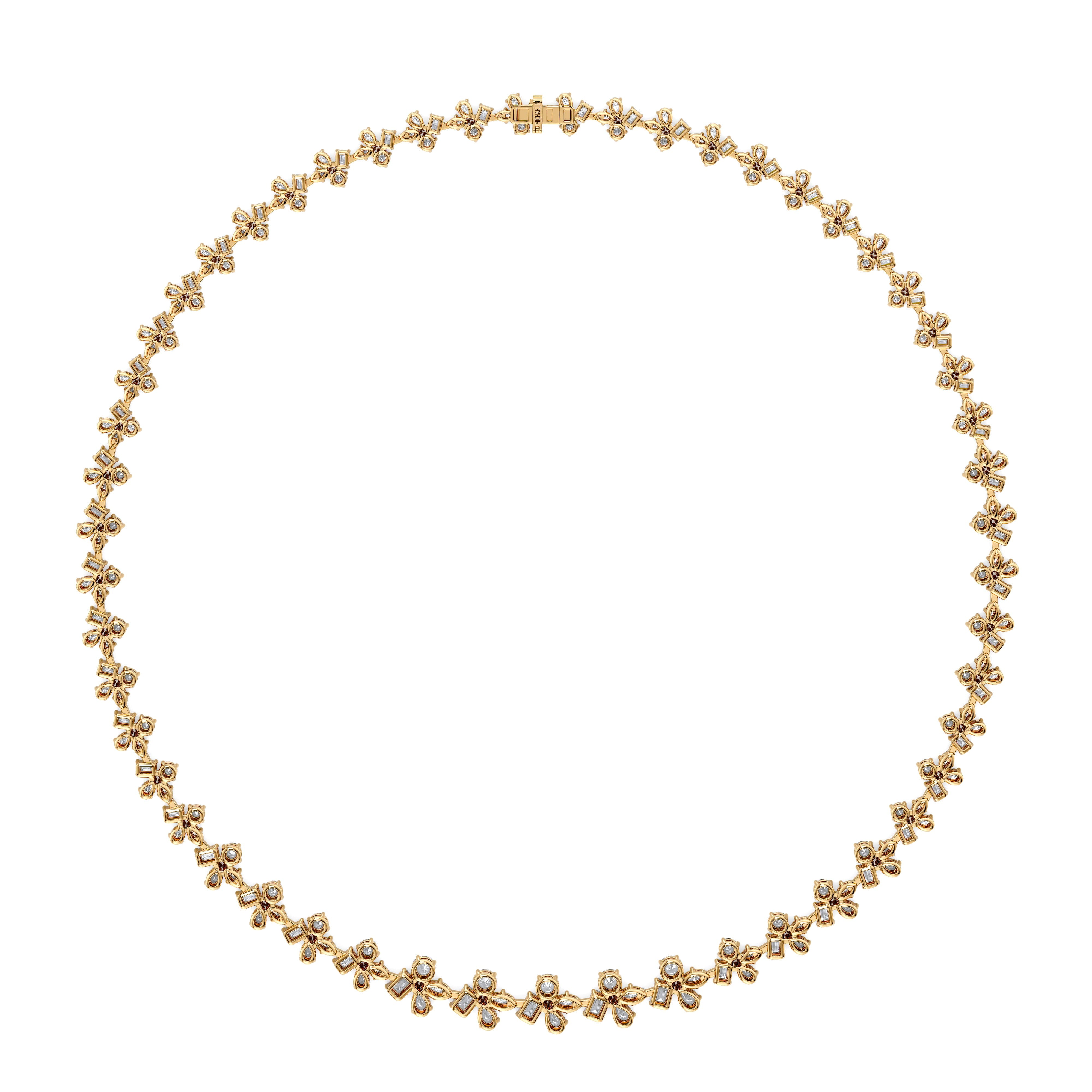 MICHAEL M Fashion Necklaces Montage Cluster Riviera Necklace