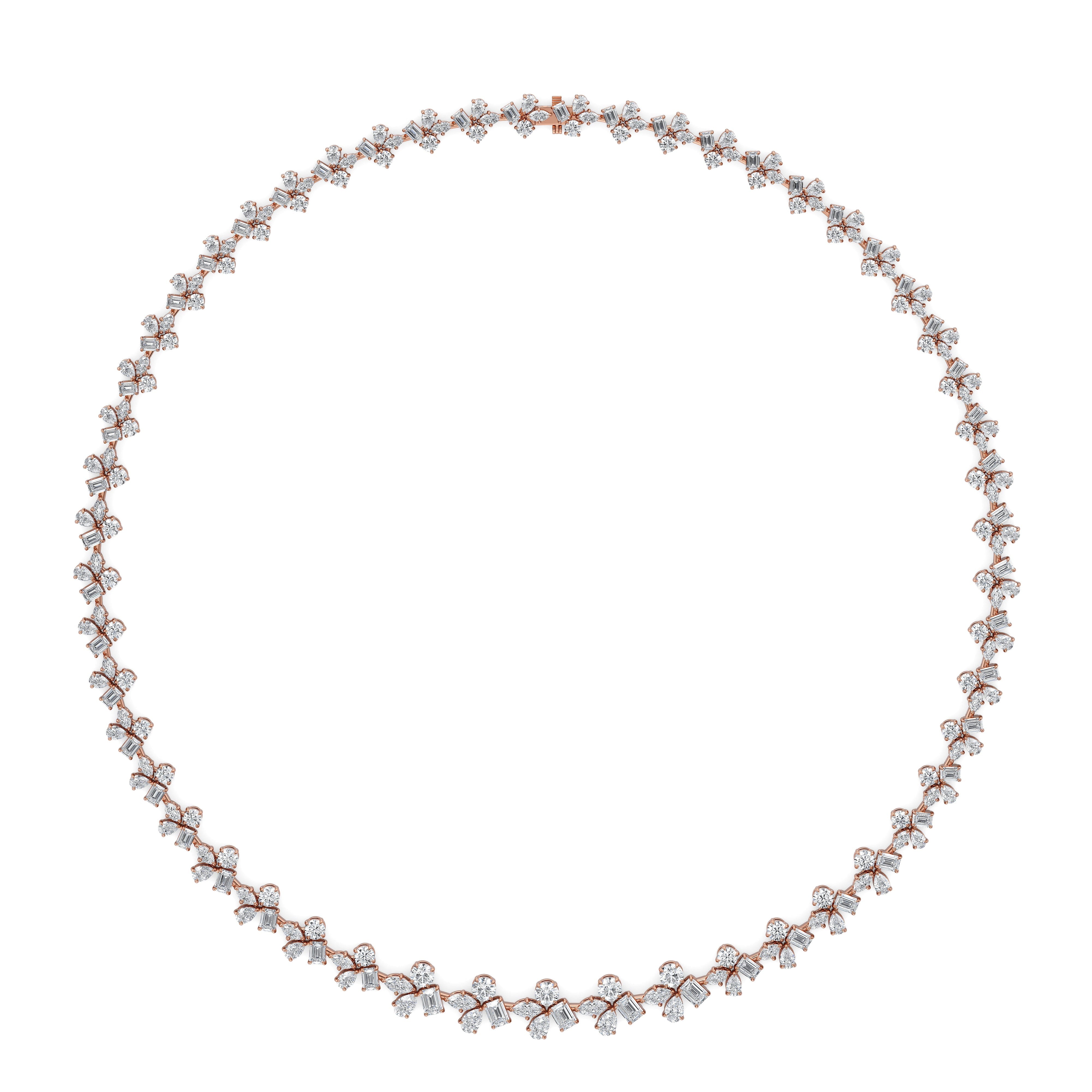 MICHAEL M Fashion Necklaces Montage Cluster Riviera Necklace