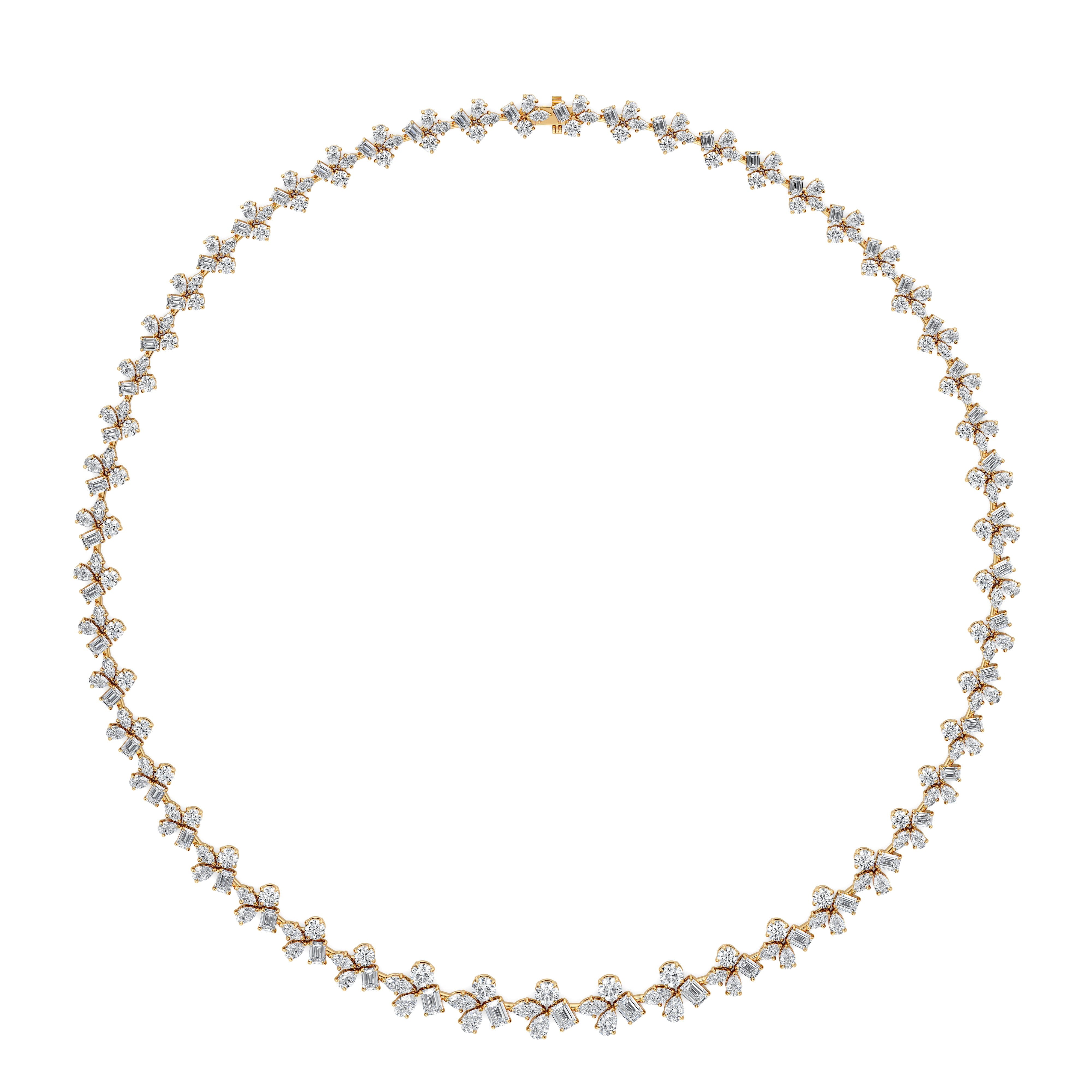 MICHAEL M Fashion Necklaces Montage Cluster Riviera Necklace