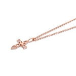 MICHAEL M Fashion Necklaces Montage Diamond Emerald Cross Pendant
