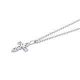 MICHAEL M Fashion Necklaces Montage Diamond Emerald Cross Pendant