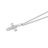 MICHAEL M Fashion Necklaces Montage Diamond Emerald Cross Pendant