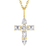 MICHAEL M Fashion Necklaces Montage Diamond Emerald Cross Pendant