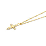 MICHAEL M Fashion Necklaces Montage Diamond Emerald Cross Pendant